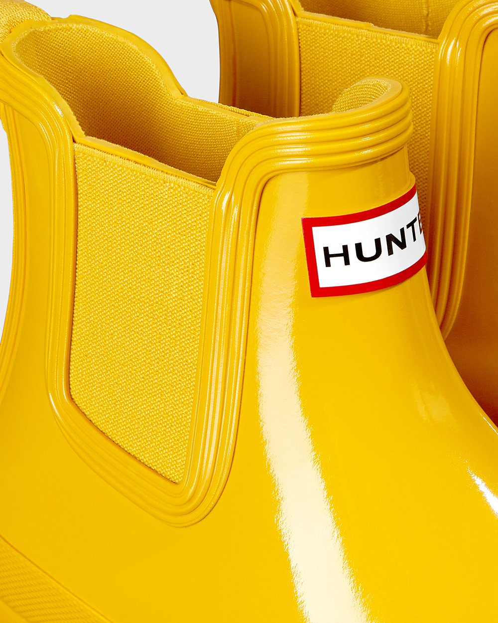 Womens Chelsea Boots - Hunter Original Gloss (26KYLFSOC) - Yellow